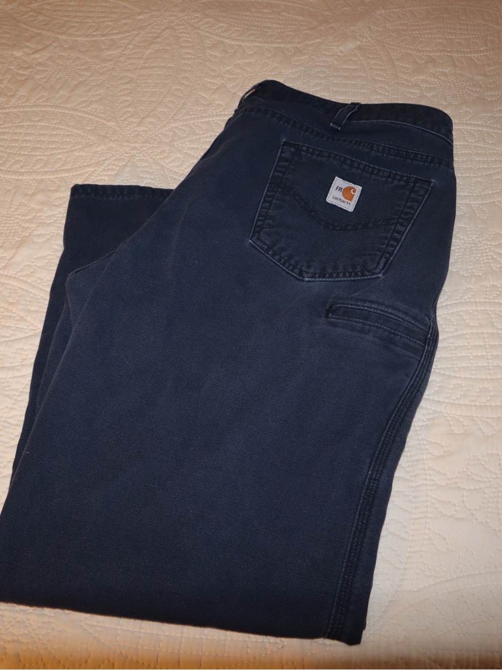 Carhartt Women’s Dark Navy Fire Resistant Work Jeans 18x32